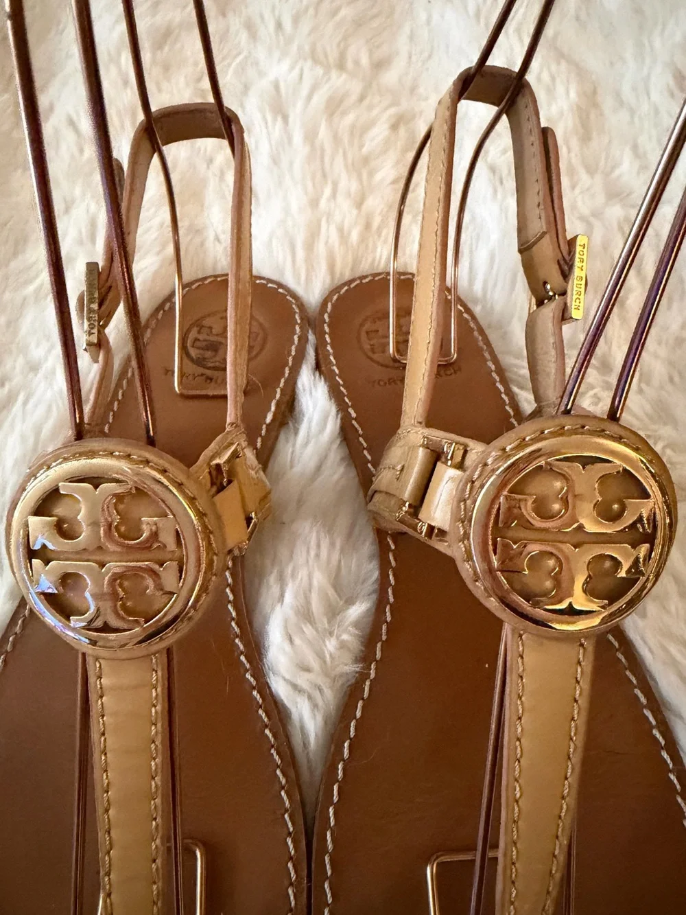 Tory Burch leather thong